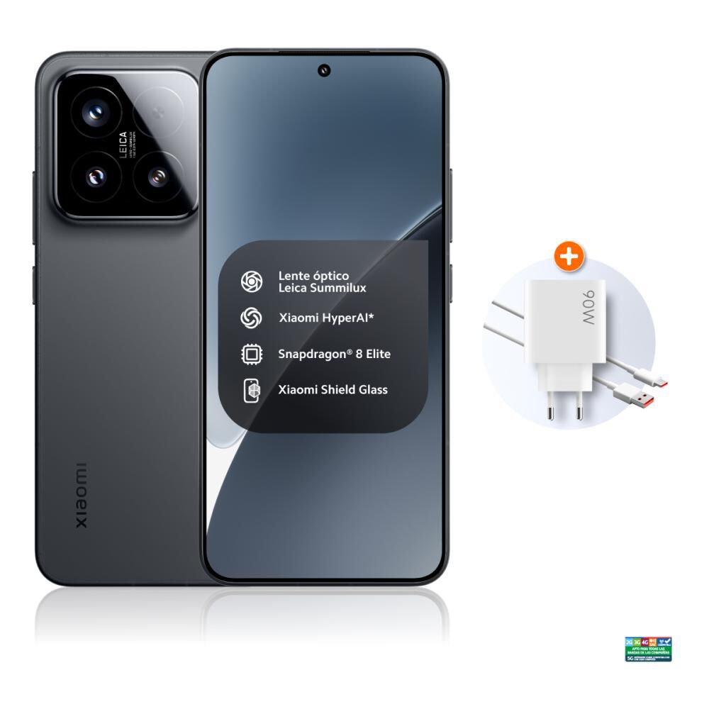 Smartphone Xiaomi 15 / 5G / 512 GB / Negro