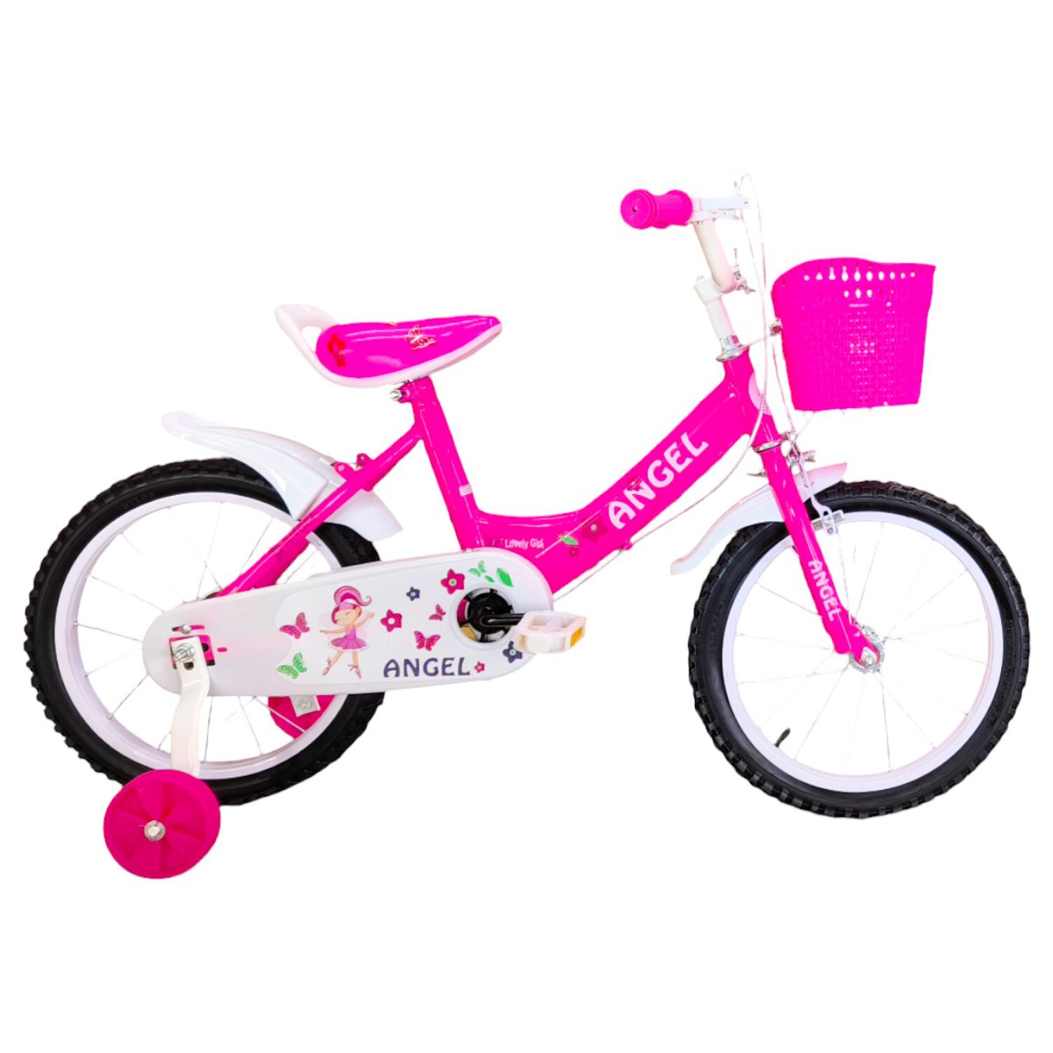 Bicicleta Aro 16 Infantil Rosado Angel image number 4.0