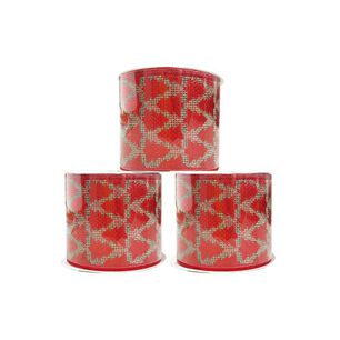 Cinta Navide&ntilde;a Rojo Dorado Casaideal