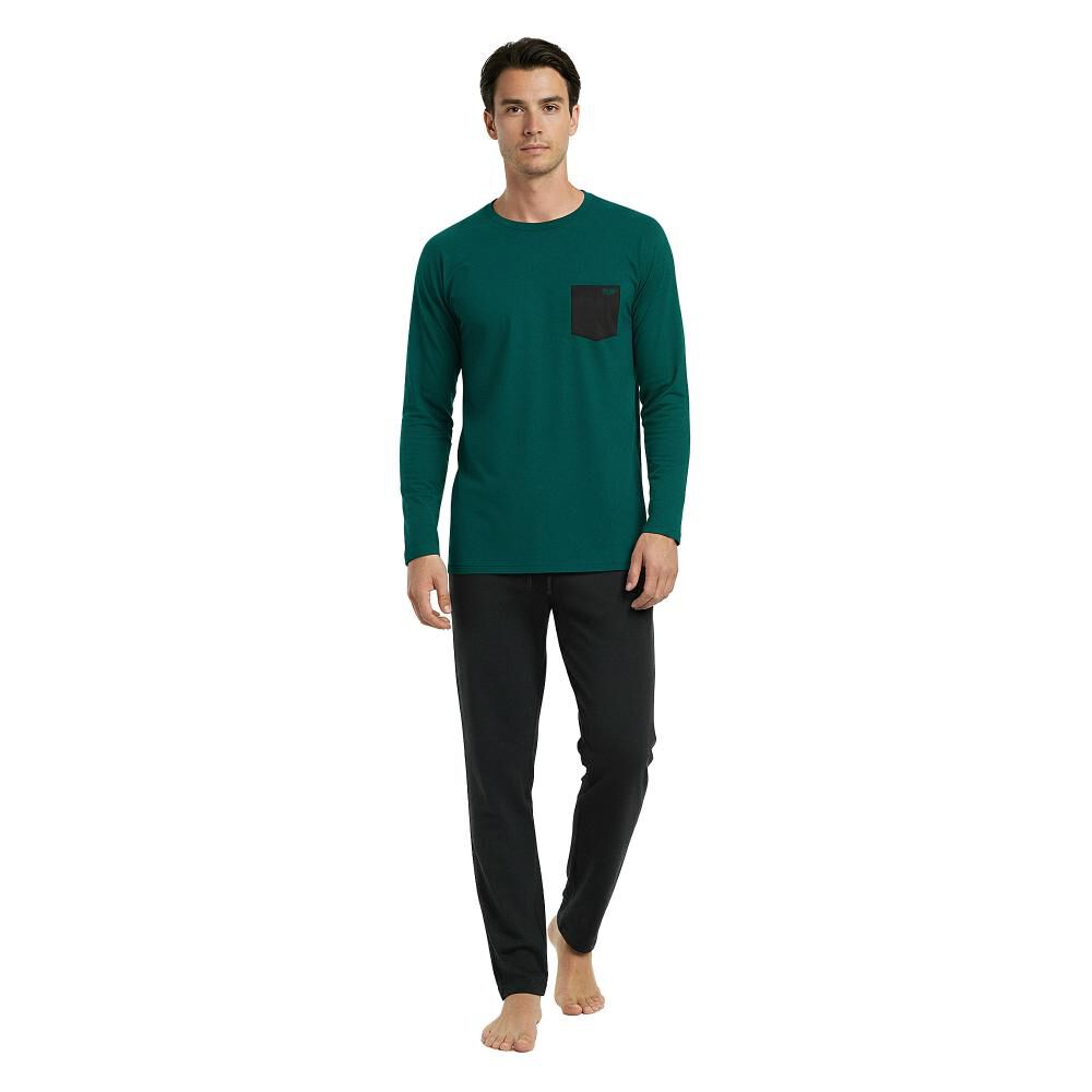 Pijama Hombre Invierno Algod&oacute;n C2 Top / 2 Piezas image number 2.0