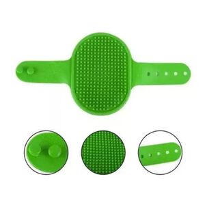 Cepillo Para Pelo De Mascotas Ajustable A La Mano Verde