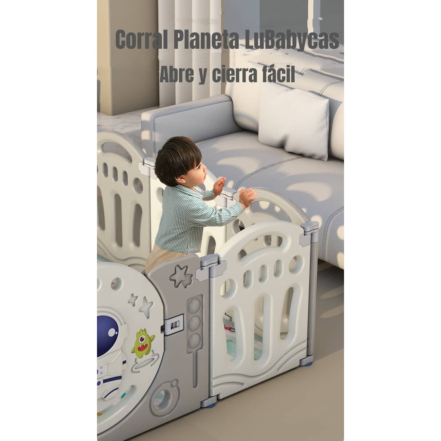 Corral Bebe Armado 199x230cm Con Accesorios Lubabycas image number 4.0