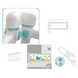 Baranda De Cama Seguridad Para Bebe Plegable 180 Cm.