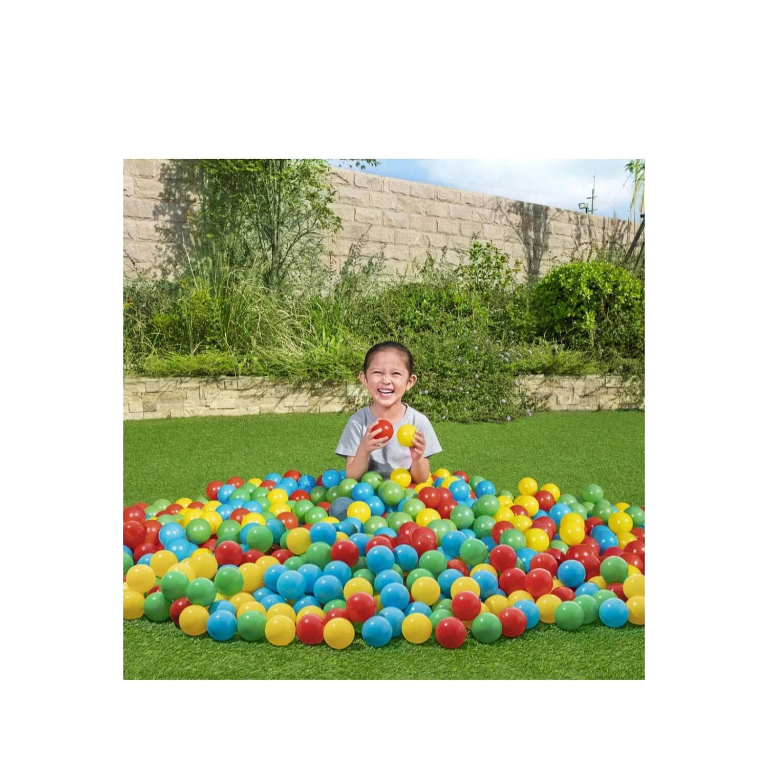 Malla De 50 Pelotas De Colores 6.5cm image number 1.0