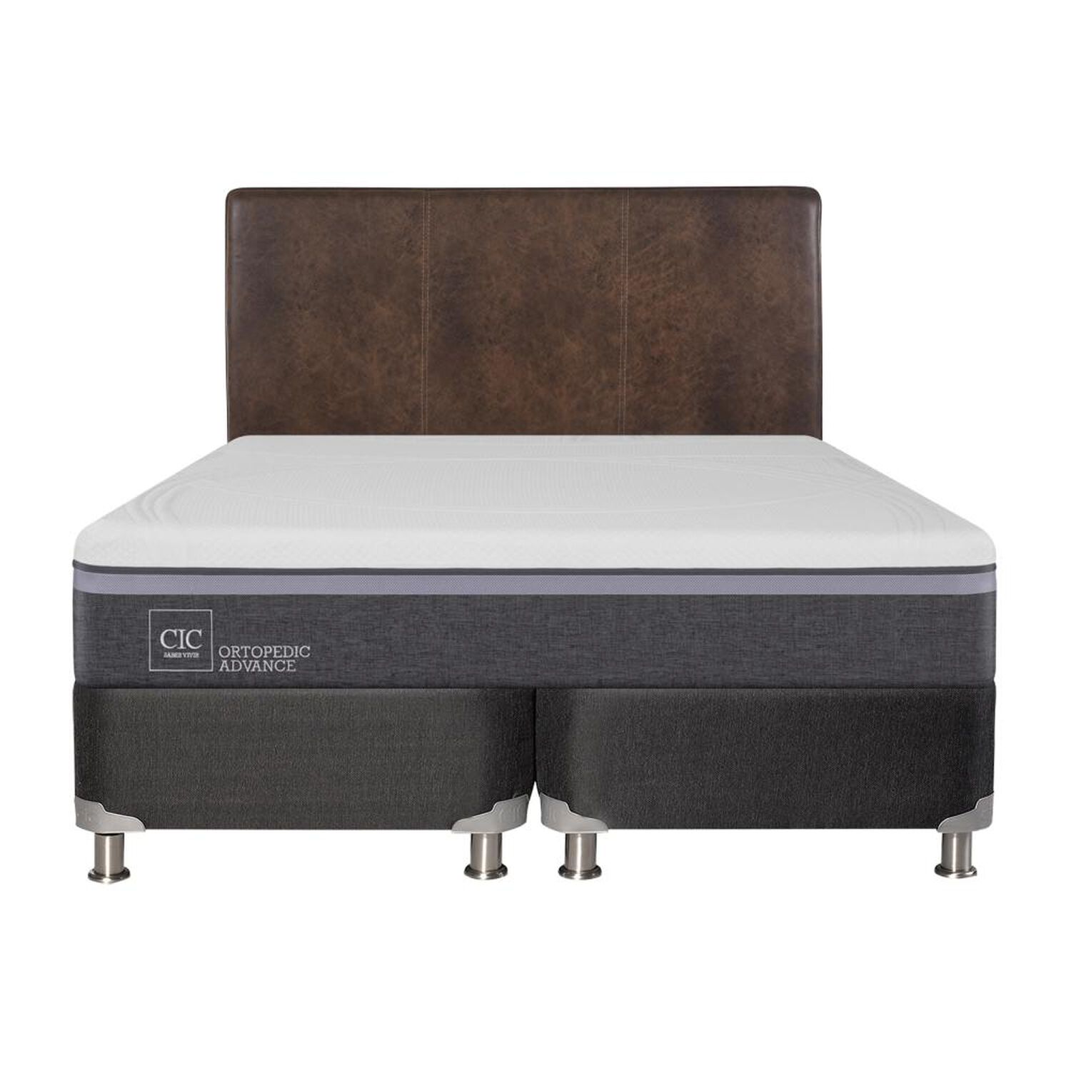 Box Spring Cic Ortopedic / King / Base Dividida + Respaldo image number 0.0