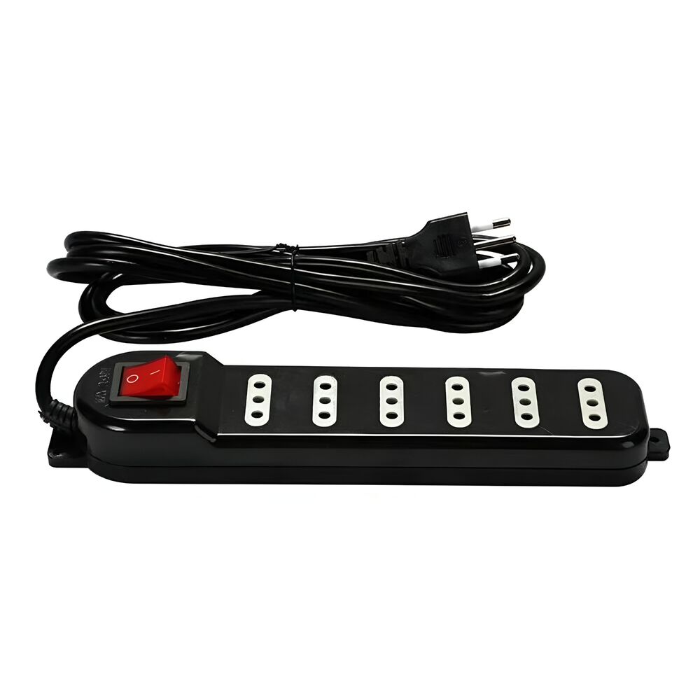 Alargador De 3mt Certificado 6 Pos + Switch Corta Corriente Me-070b image number 1.0