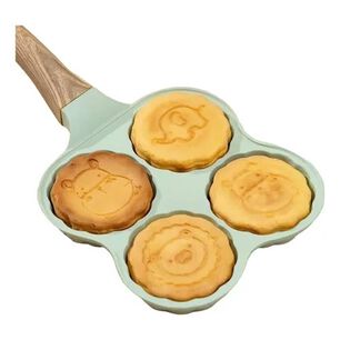 Sart&eacute;n Antiadherente Hyllis Para Mini Panqueques Huevos Animalitos 4 Divisiones