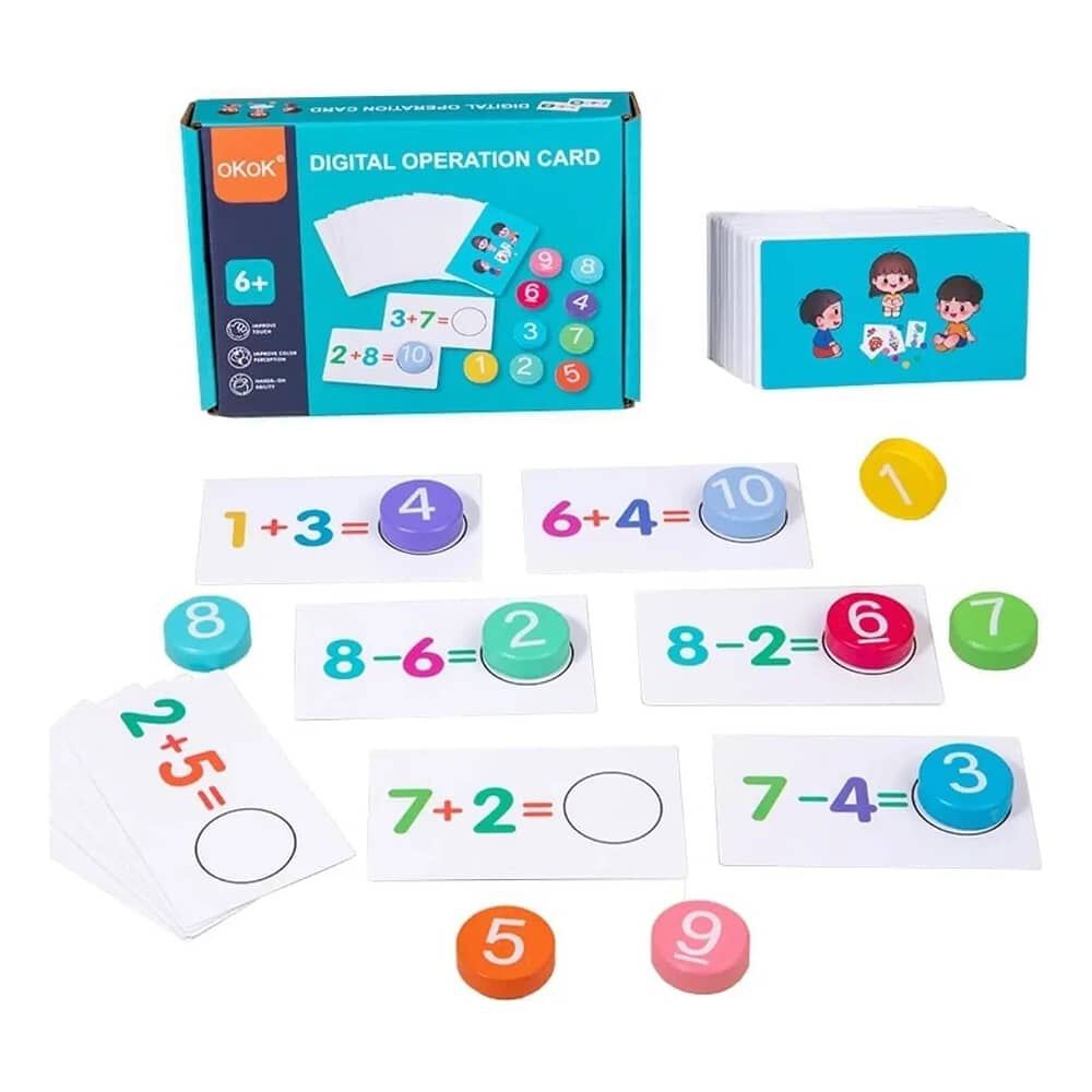 Juguete Did&aacute;ctico Aprendizaje Matem&aacute;tico Sumar Restar Ni&ntilde;os image number 0.0