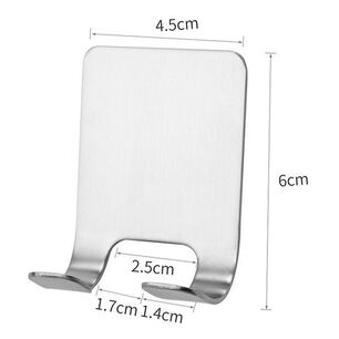 Pack 4 Ganchos Acero Inoxidable Multifunci&oacute;n Pared 60mm