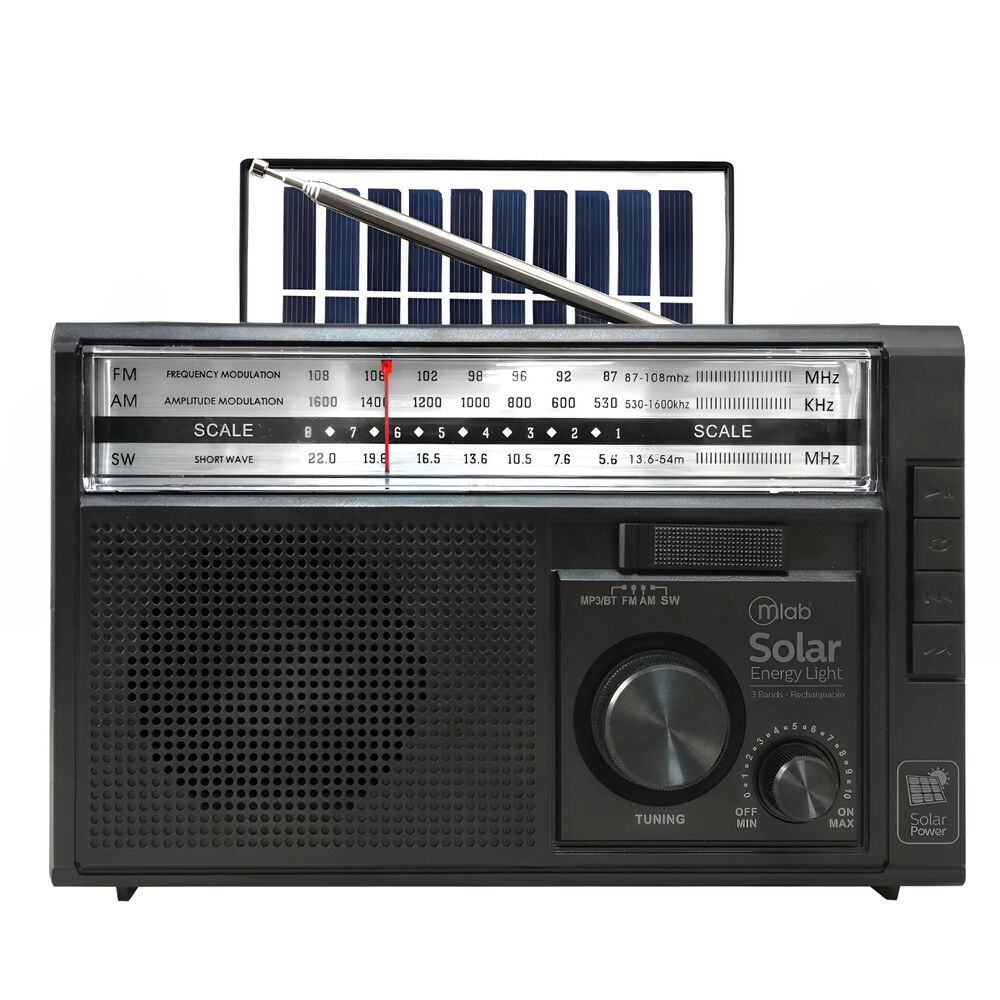 Radio Am/ Fm/ Sw/ Bt Recargable Usb-c + Carga Solar & Pilas image number 2.0