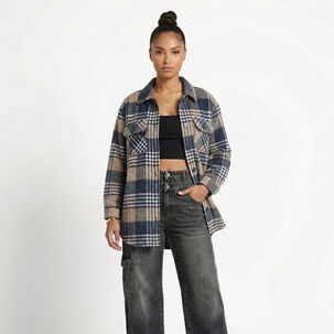 Camisa Le&ntilde;adora Mujer Oversize - Shacket