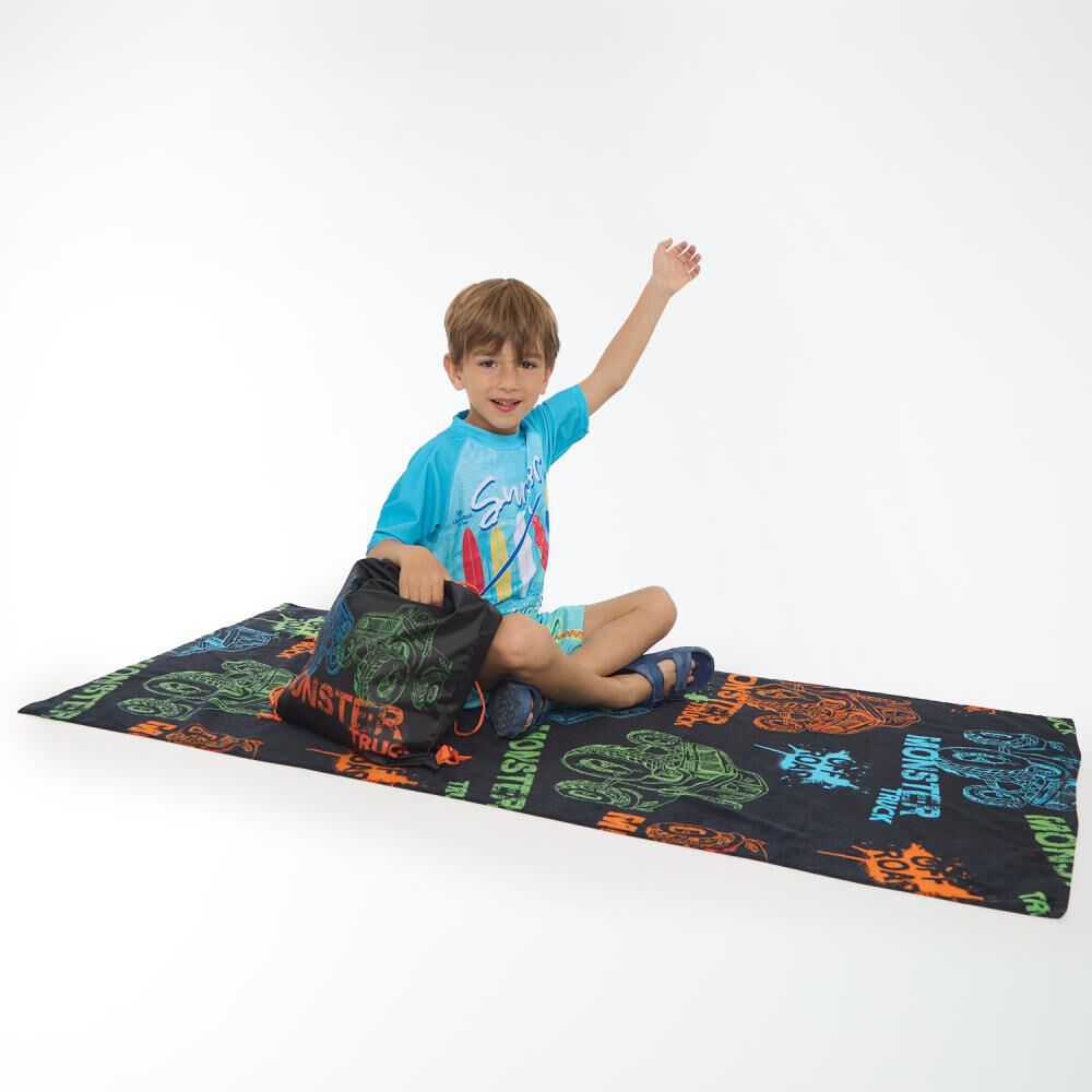 Toalla De Playa Con Bolso Casaideal Monster / 70 X 140 Cm image number 1.0