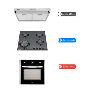 Kit Cocina Gas Licuado Albin Trotter Harburg Gas On Glass