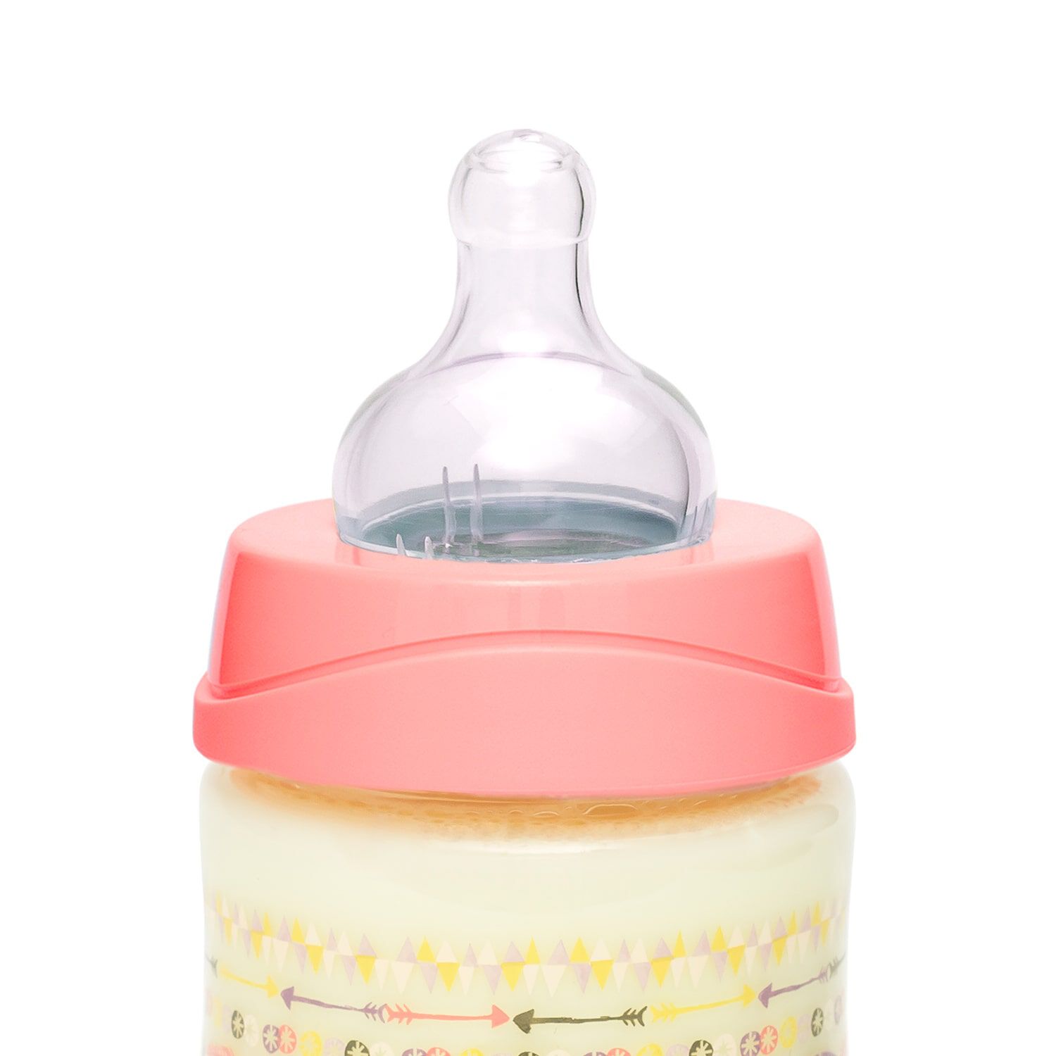 Mamadera 150ml Tetina Redonda Silicona Indio Rosado +0m image number 1.0