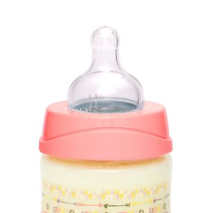 Mamadera 150ml Tetina Redonda Silicona Indio Rosado +0m