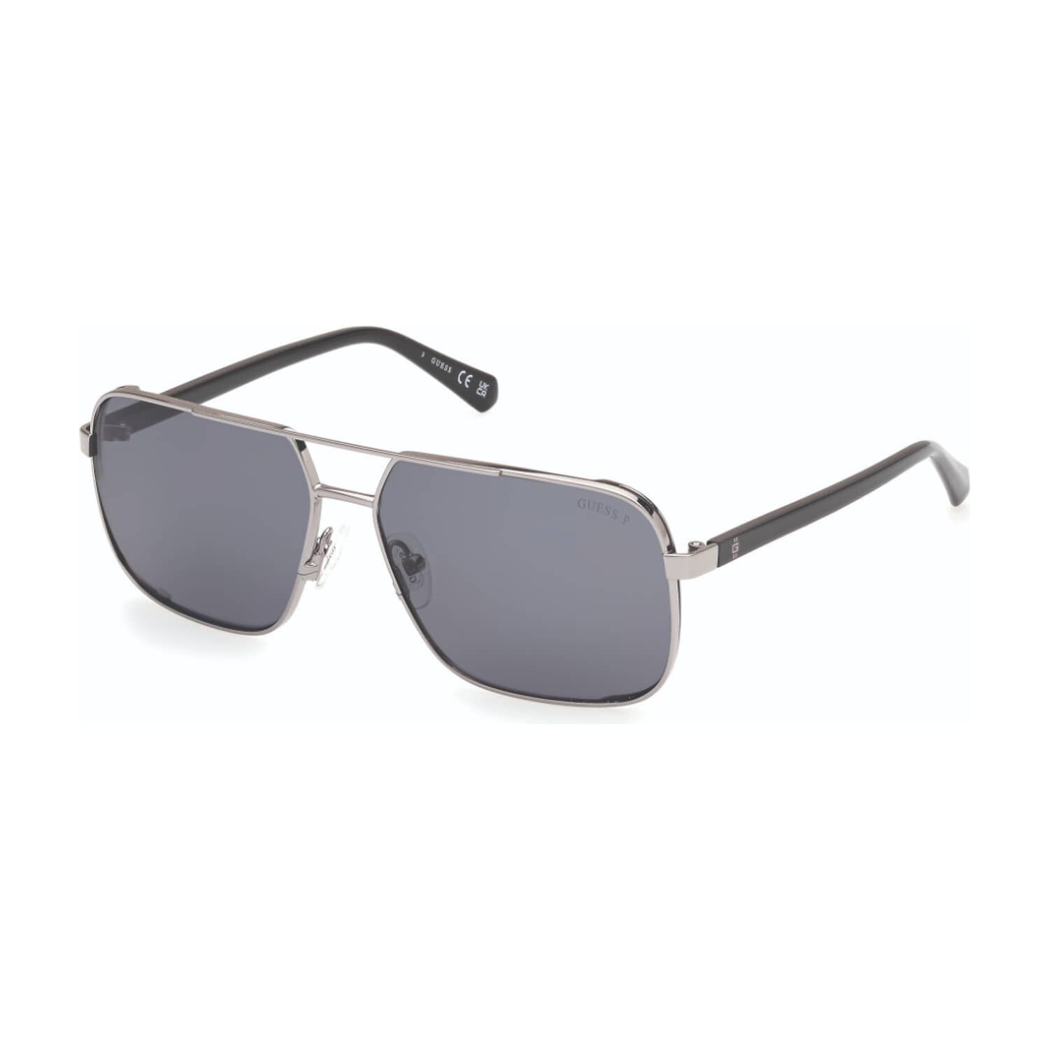 Lentes De Sol Plateado Polarizados Guess image number 1.0