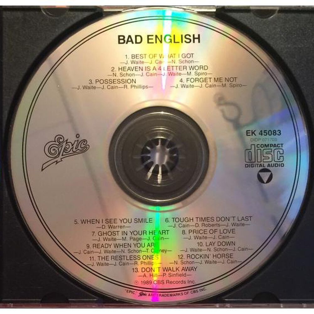 Bad English - Bad English | Cd image number 2.0