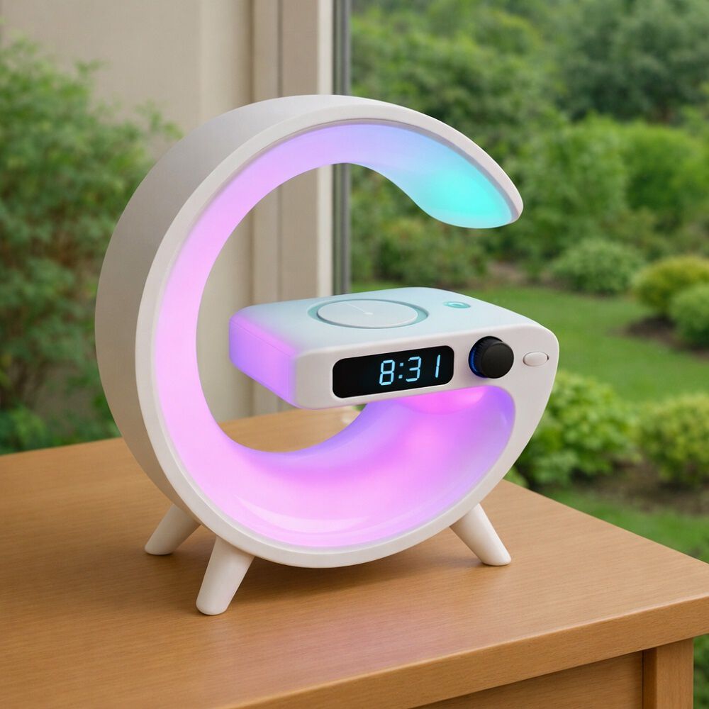 Parlante Bluetooth Mlab My Lil G 5en1 Rgb Reloj Cargador image number 6.0