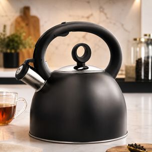 Tetera 2,5 Litros Acero Inox Modelo Dark Marca Vitta Color Negro
