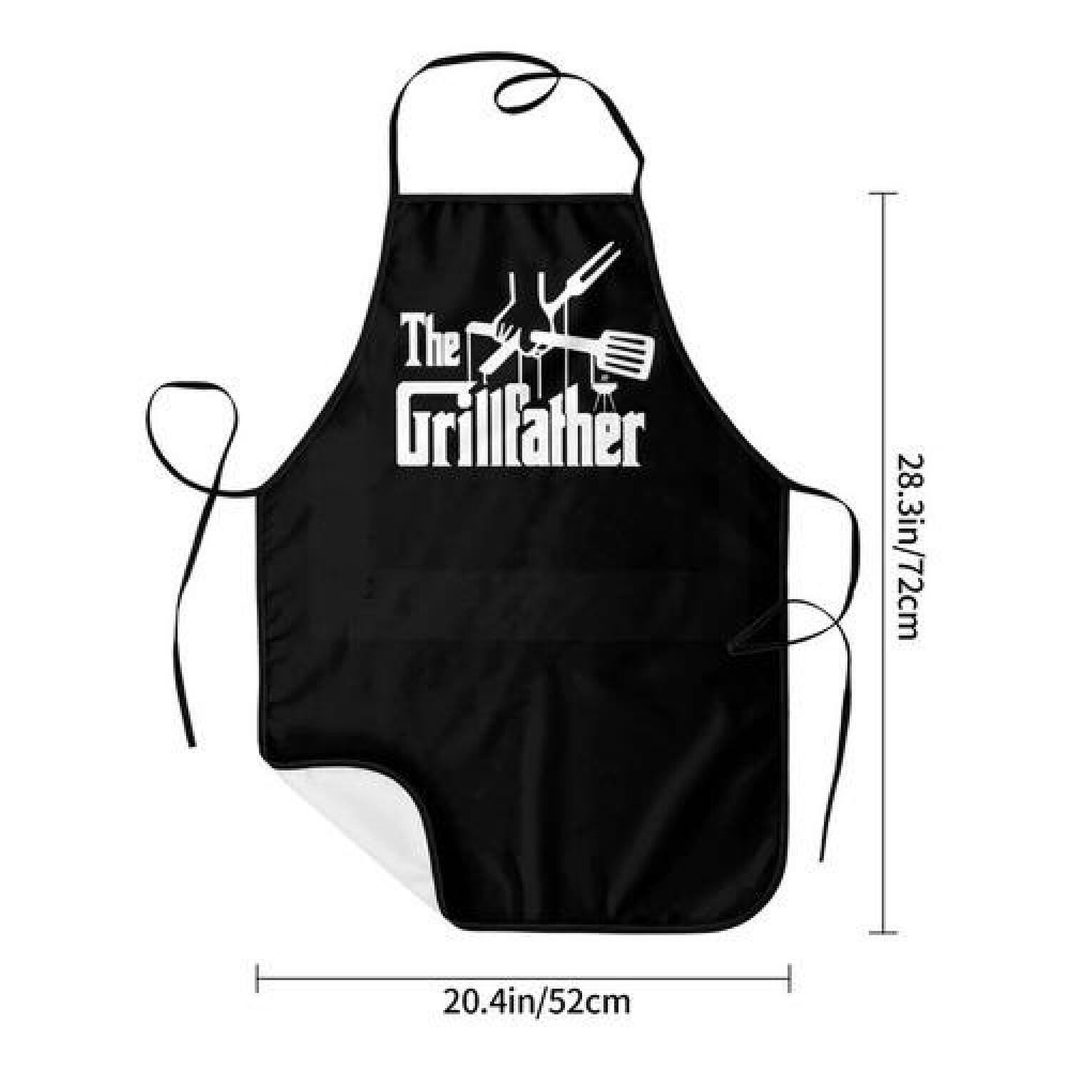 Delantal Divertido The Grillfather Padrino De La Parrilla image number 1.0