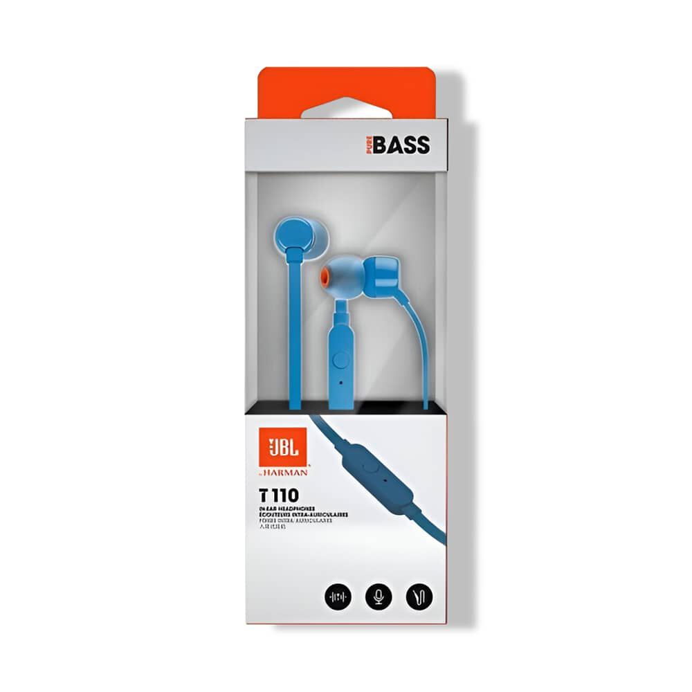 Aud&iacute;fonos Jbl T110 Azul Con Manos Libre Tecnolog&iacute;a Hi Bass image number 5.0