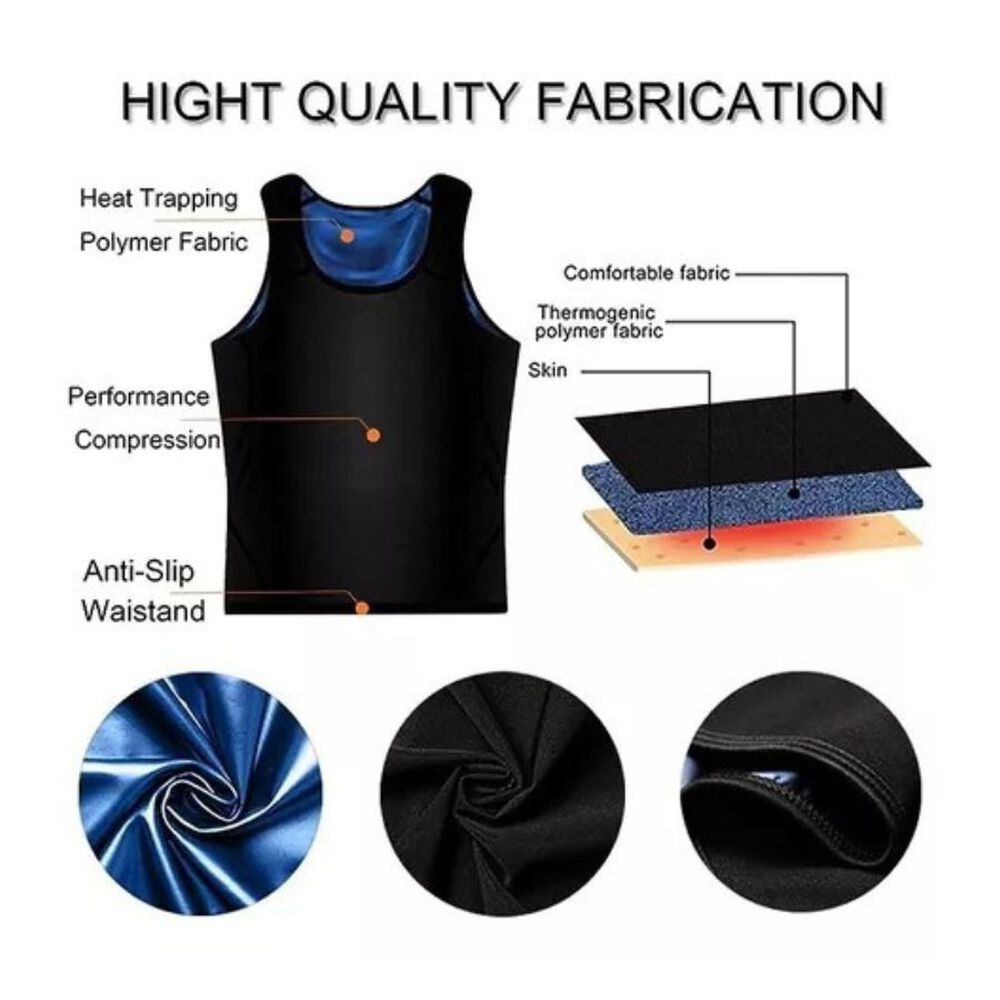 Polera Camiseta Faja Sauna Entrenamiento Fitness Running Sm image number 2.0