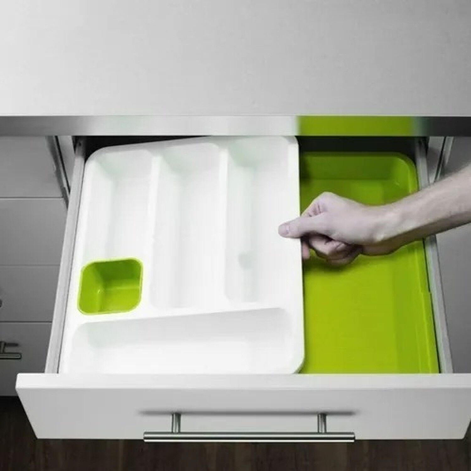 Organizador De Cubiertos Extensible Ajustable Para Cocina image number 4.0
