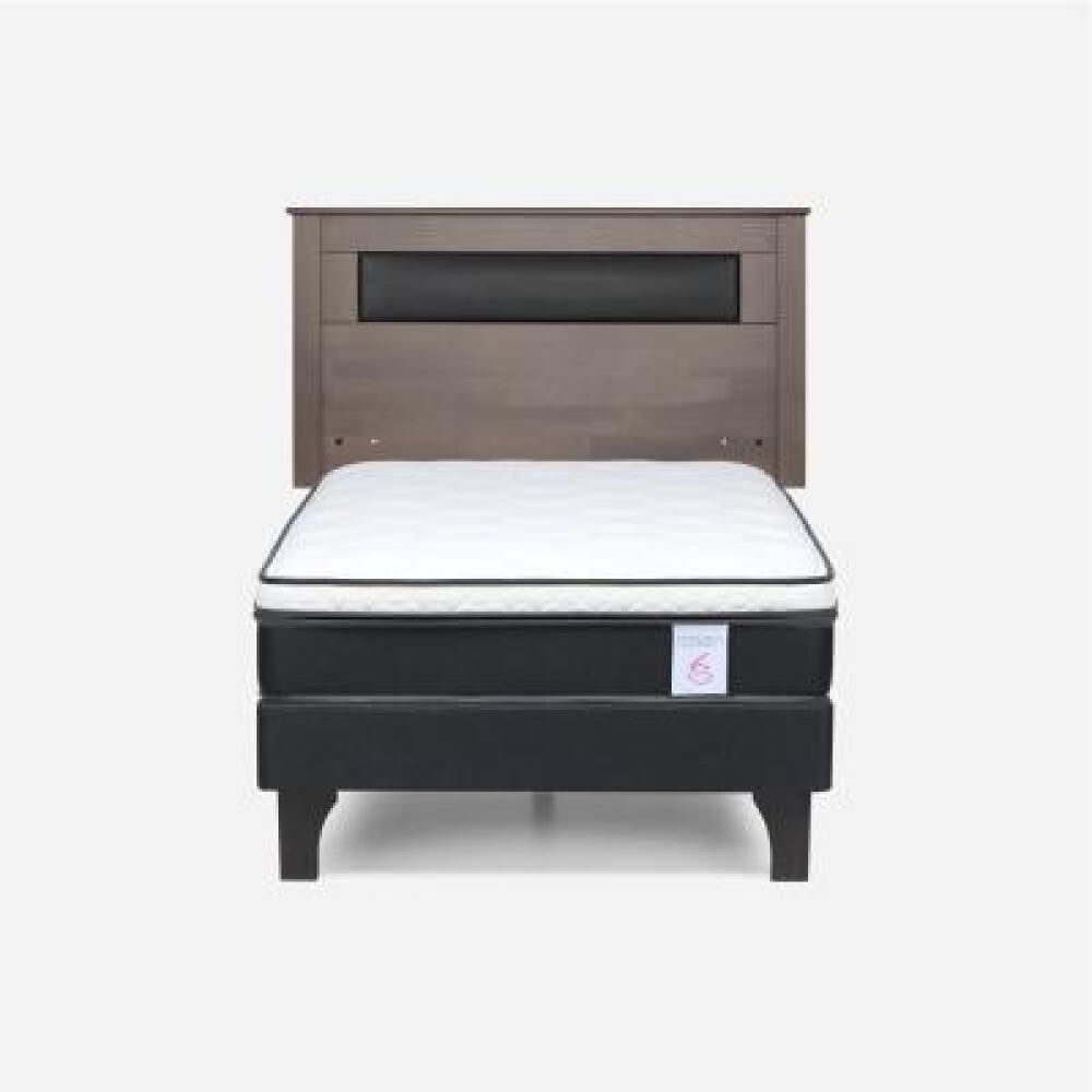 Cama Europea Rosen New Style / 1.5 Plazas / Base Normal + Respaldo image number 7.0