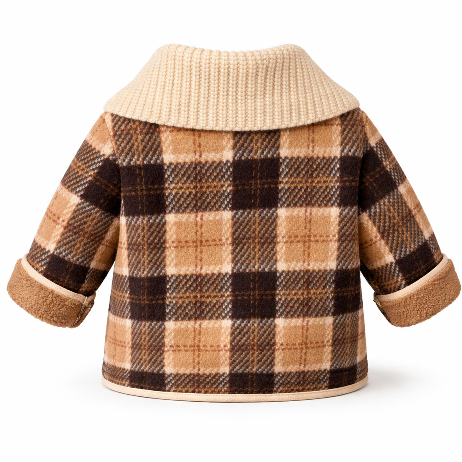 Chaqueta Ni&ntilde;o Invierno Cuadros Abrigo Polar Grueso image number 1.0