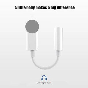 Adaptador Aud&iacute;fonos Para Iphone Con Bluetooth Original Lightning Certificado A Cable Audio Jack 3,5 Auxiliar