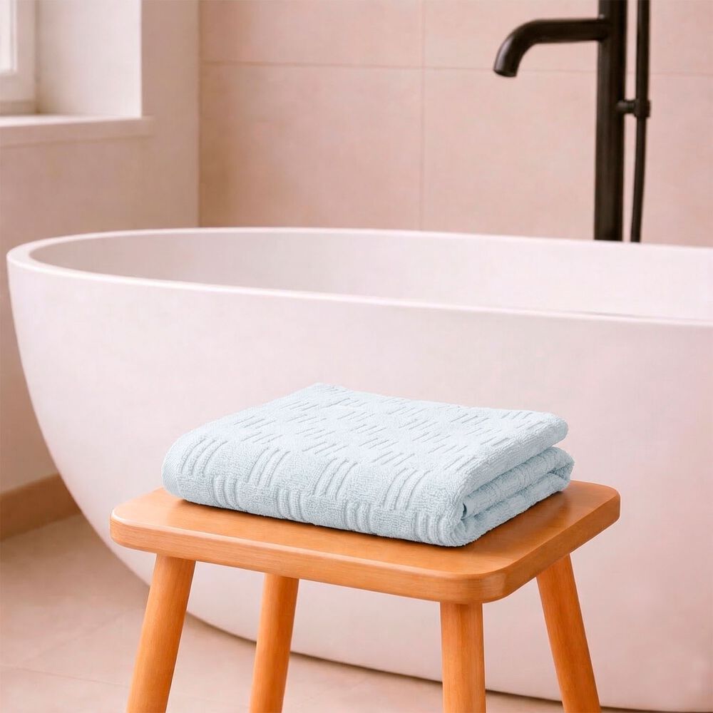 Toalla De Ba&ntilde;o Cuerpo Savoy Nautica Home 76x137cm 100% Algod&oacute;n Ultra Suave Celeste image number 0.0