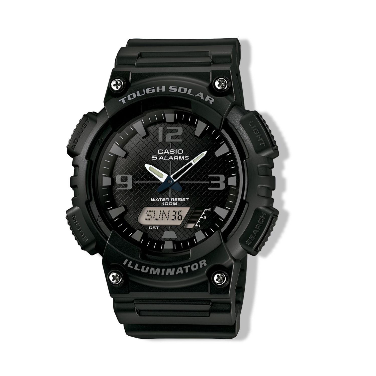 Reloj Casio Solar De Hombre Aq-s810w-1a2vdf Sport Line Black image number 2.0