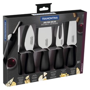 Juego Para Quesos Tramontina Harmoniza Acero Inox. 5 Piezas
