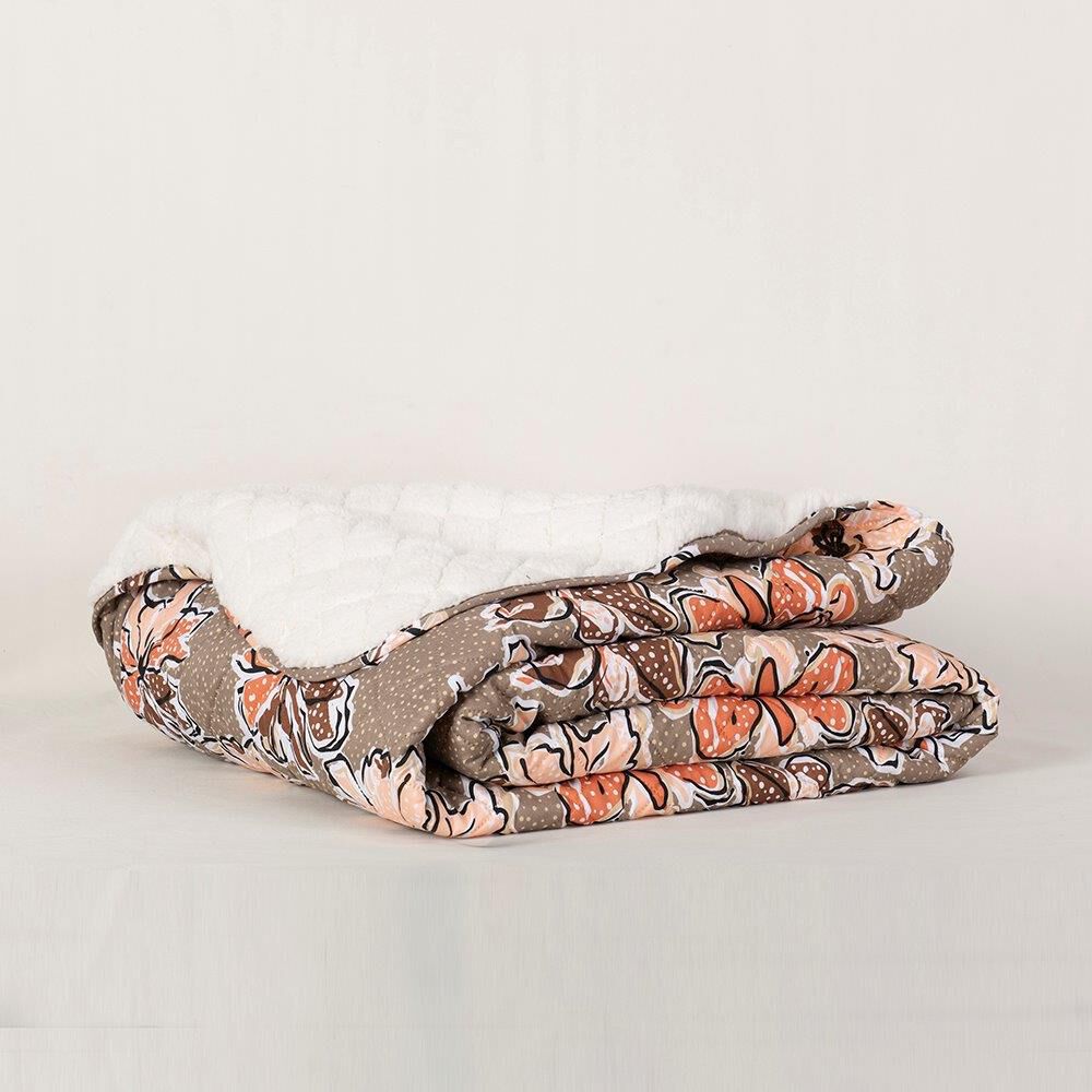 Quilt Estampado Sherpa King Flores image number 2.0