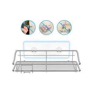Set 2 Organizadores Ducha Repisa Ba&ntilde;o Adhesivo Inoxidable