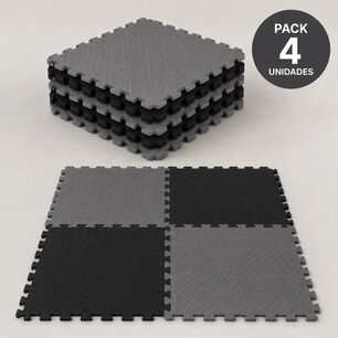 Pack X4 Tatami Piso Goma Eva 50x50x2 Alfombra Ejercicio