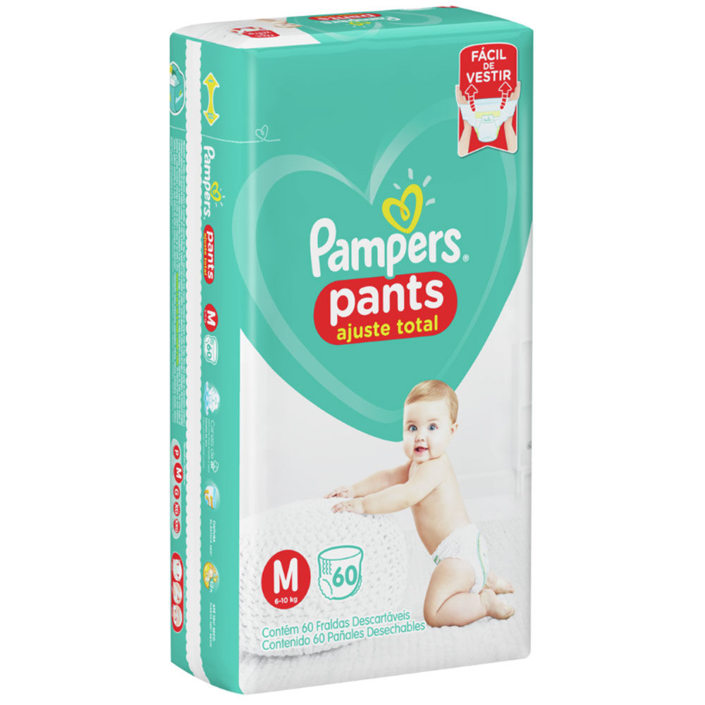 Pañales Desechables Pampers Pants Talla M 60 Unidades image number 3.0