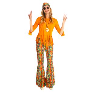 Disfraz Cosplay Hippie Retro Clasico