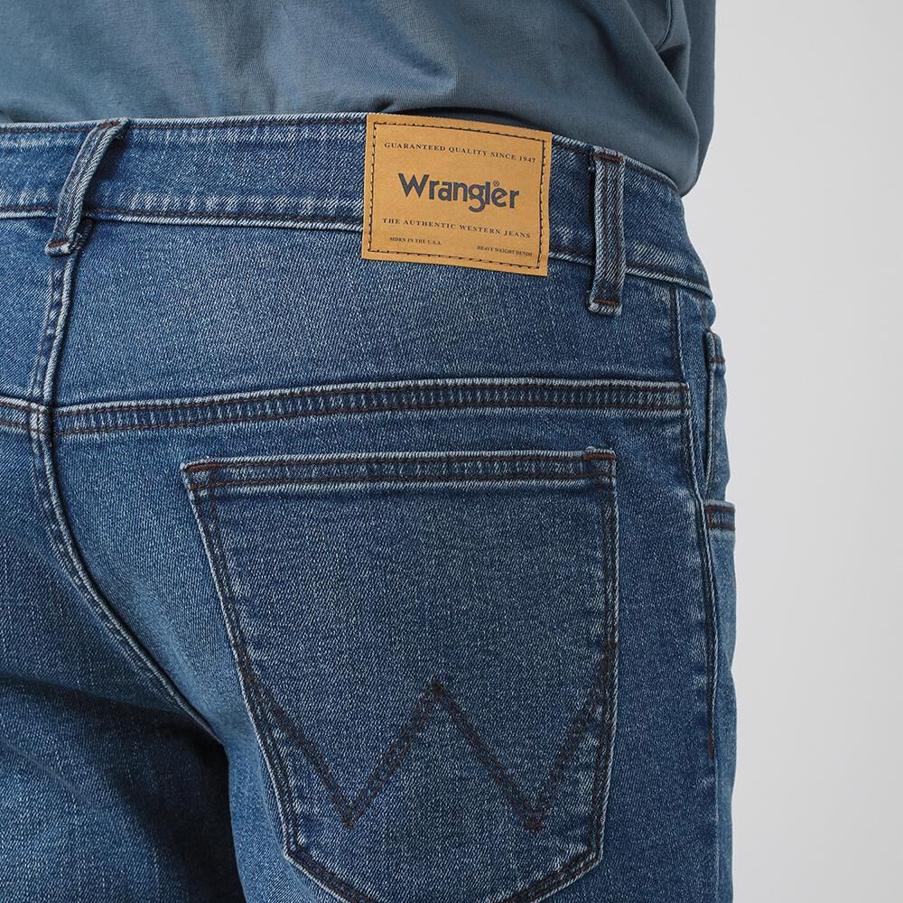 Jeans Tiro Medio Skinny Fit Hombre Wrangler image number 3.0