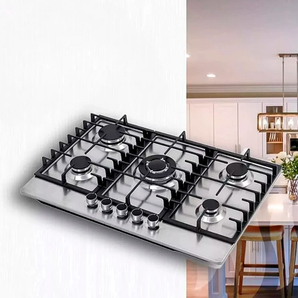 Encimera A Gas Acero Inoxidable 5 Platos Cocina image number 1.0