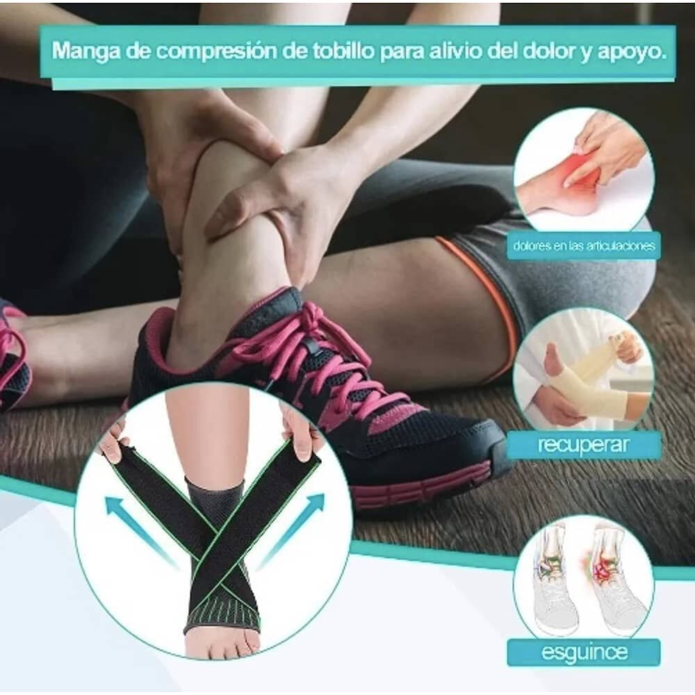 Tobillera Deportiva De Compresi&oacute;n Ajust. P/esguince image number 3.0