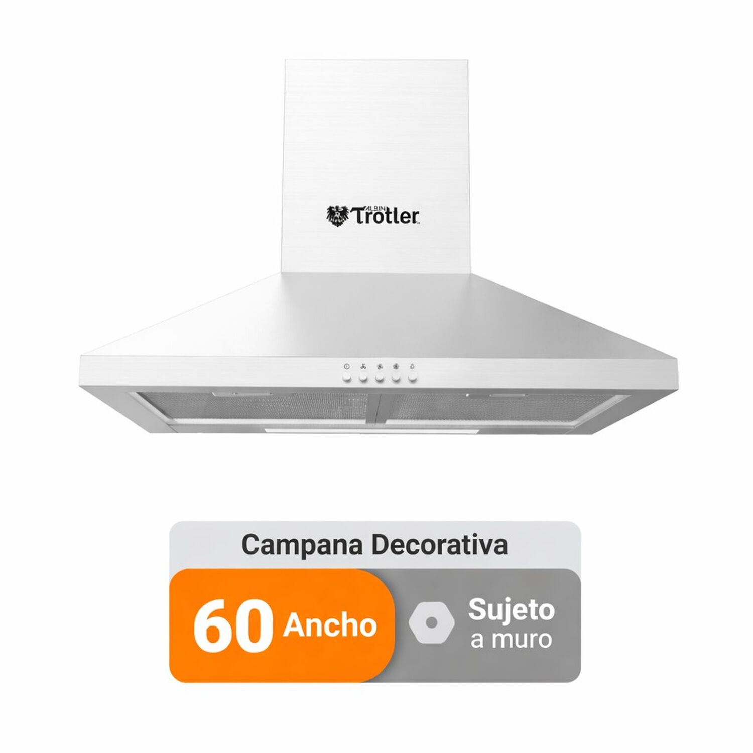 Campana Cocina Albin Trotter Pyramid 60 Cm Inox image number 3.0