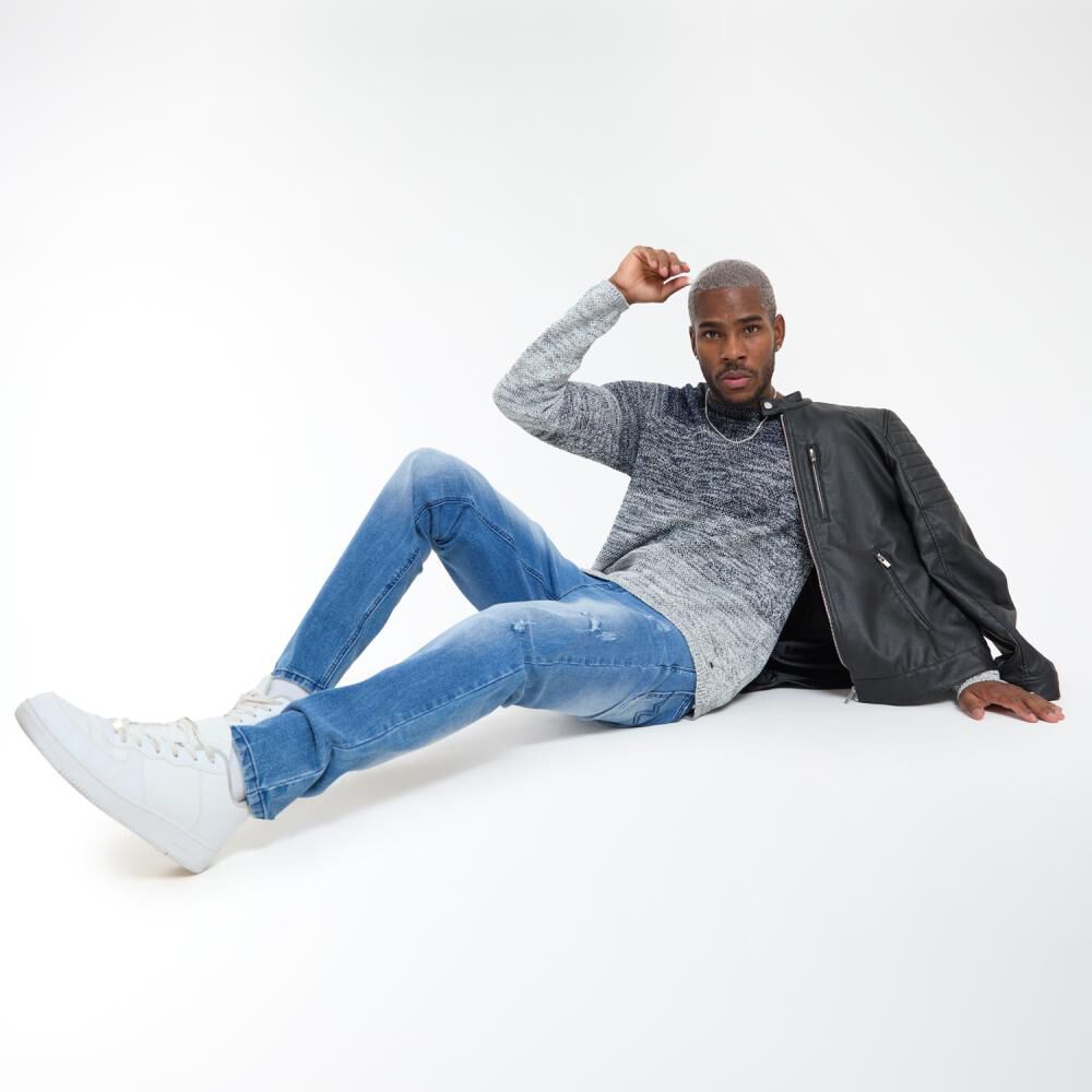 Sweater Slim Manga Larga Cuello Redondo Hombre Rolly Go image number 1.0