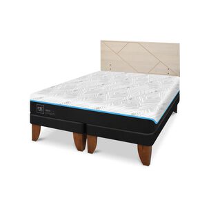 Cama Europea Cic Green Infinity / King / Base Dividida + Respaldo