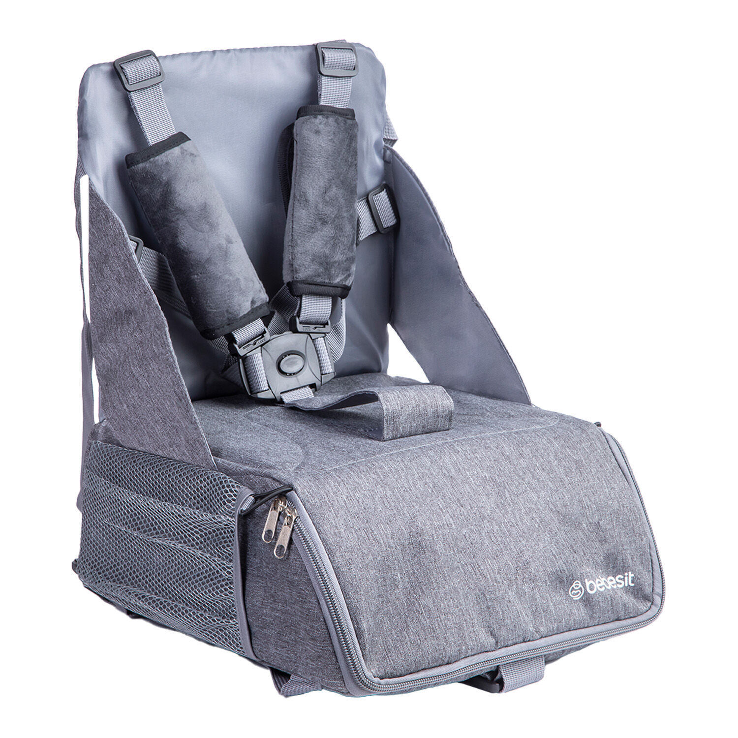 Mochila Silla De Comer Portatil Camping Gris Bebesit image number 0.0