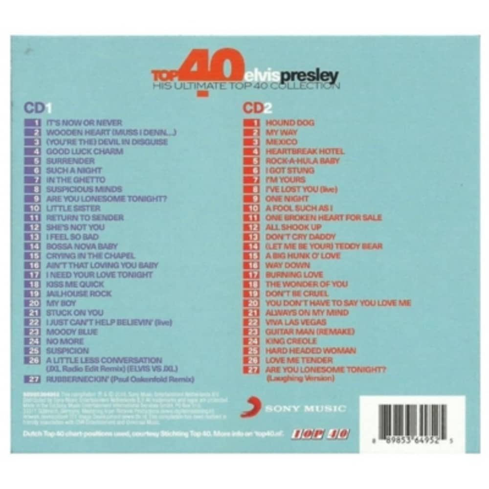 Elvis Presley - Top 40 (2cd) | Cd image number 4.0
