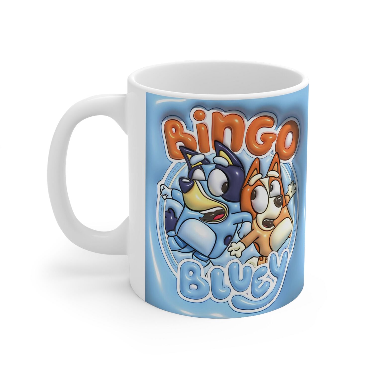 Taza Bluey Y Bingo Sublimado 3d 325ml image number 1.0