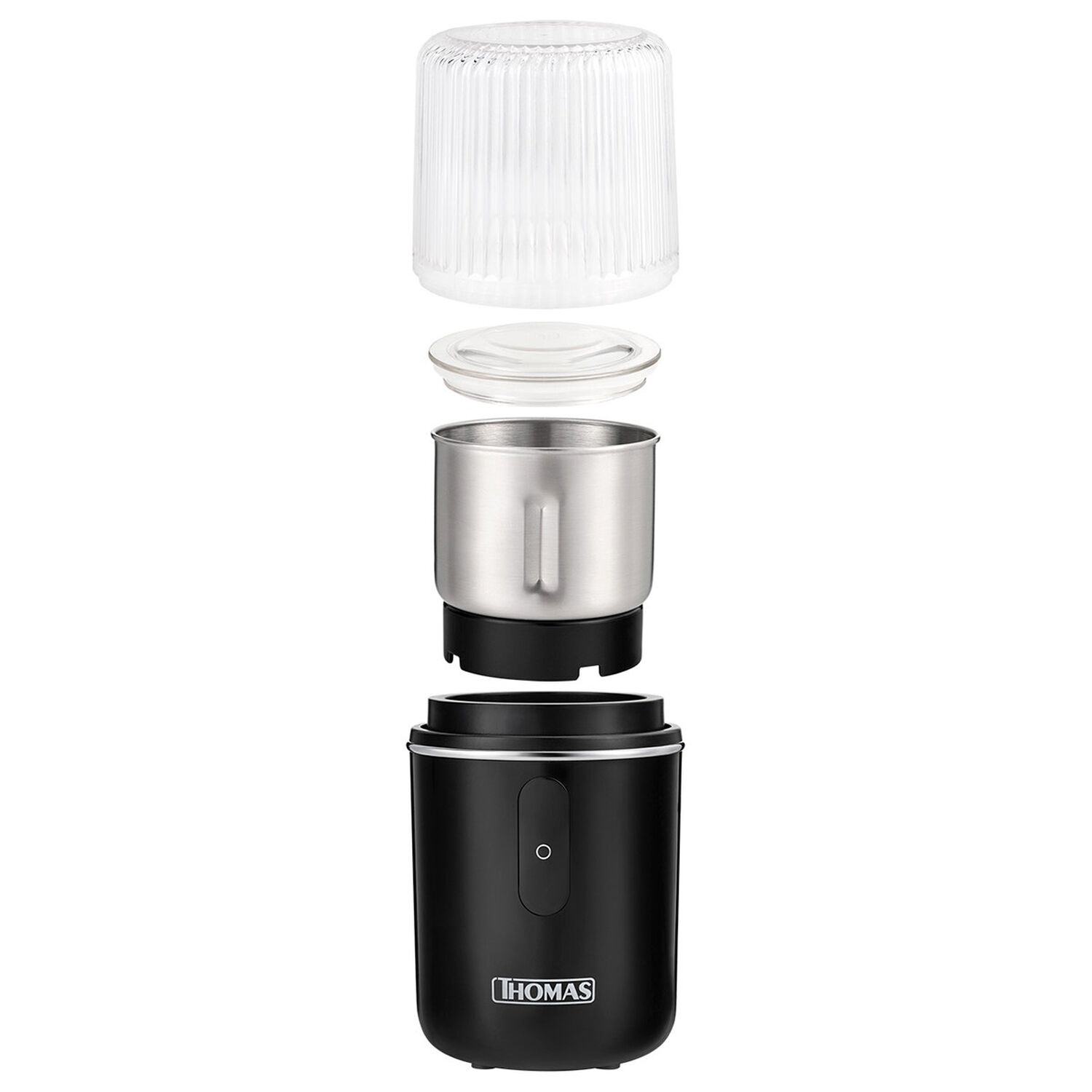 Molinillo De Caf&eacute; El&eacute;ctrico Thomas Th32 180w Moledor Molino De Caf&eacute; Granos Especias Y Frutos Secos Capacidad 55 G Cuchillas 4 Fold Blades Acero Inoxid image number 5.0