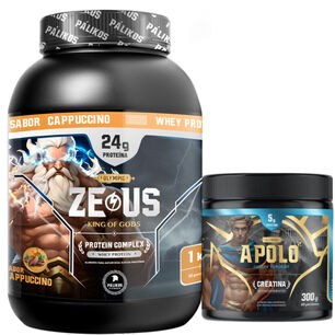 Pack Warrior / Proteina Zeus Complex 1kg Cappuccino + Creatina Apolo 300g