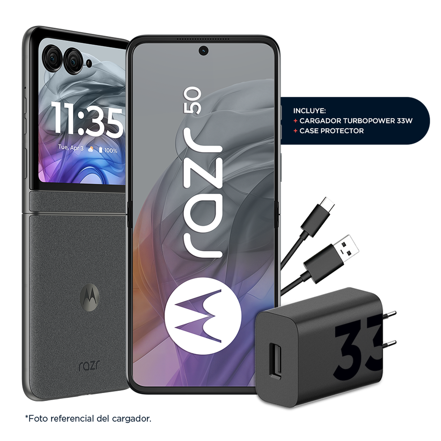 Smartphone Motorola Razr 50 / 5G / 512 GB / Gris / Liberado image number 6.0